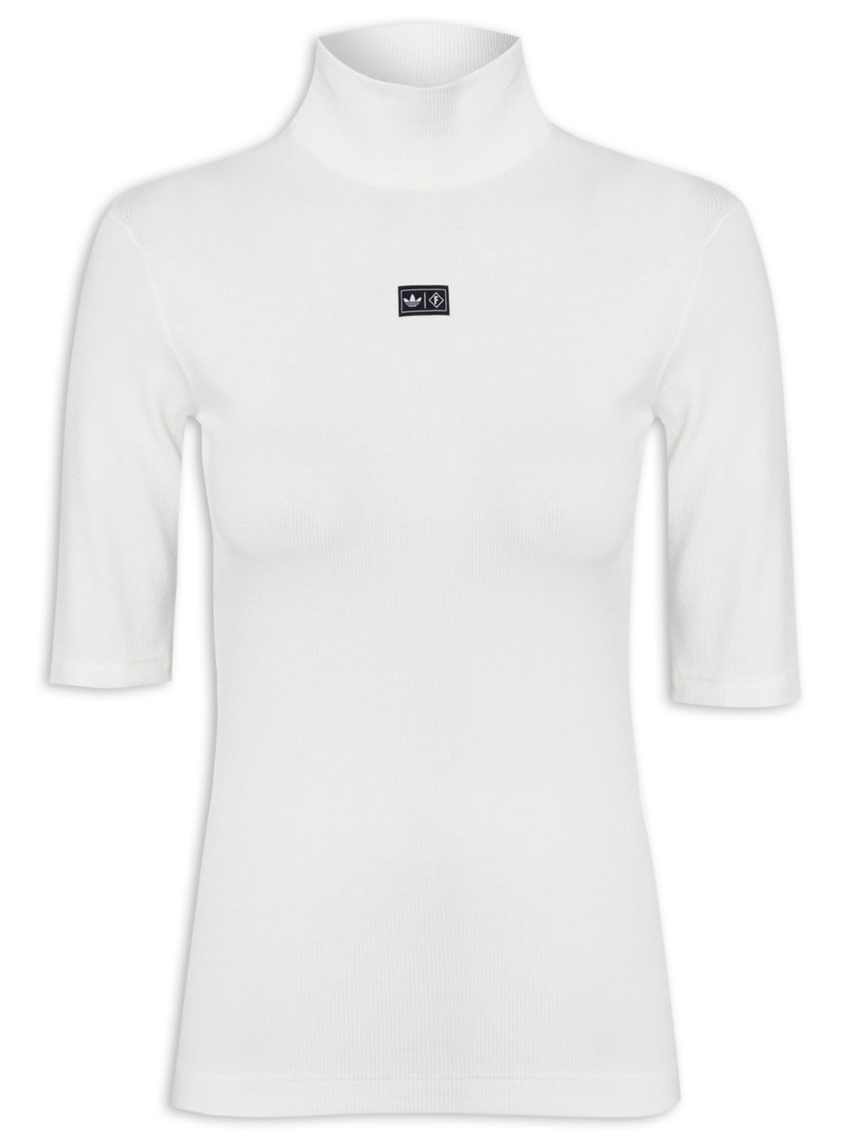 Camiseta Feminina Gola Alta - Branco