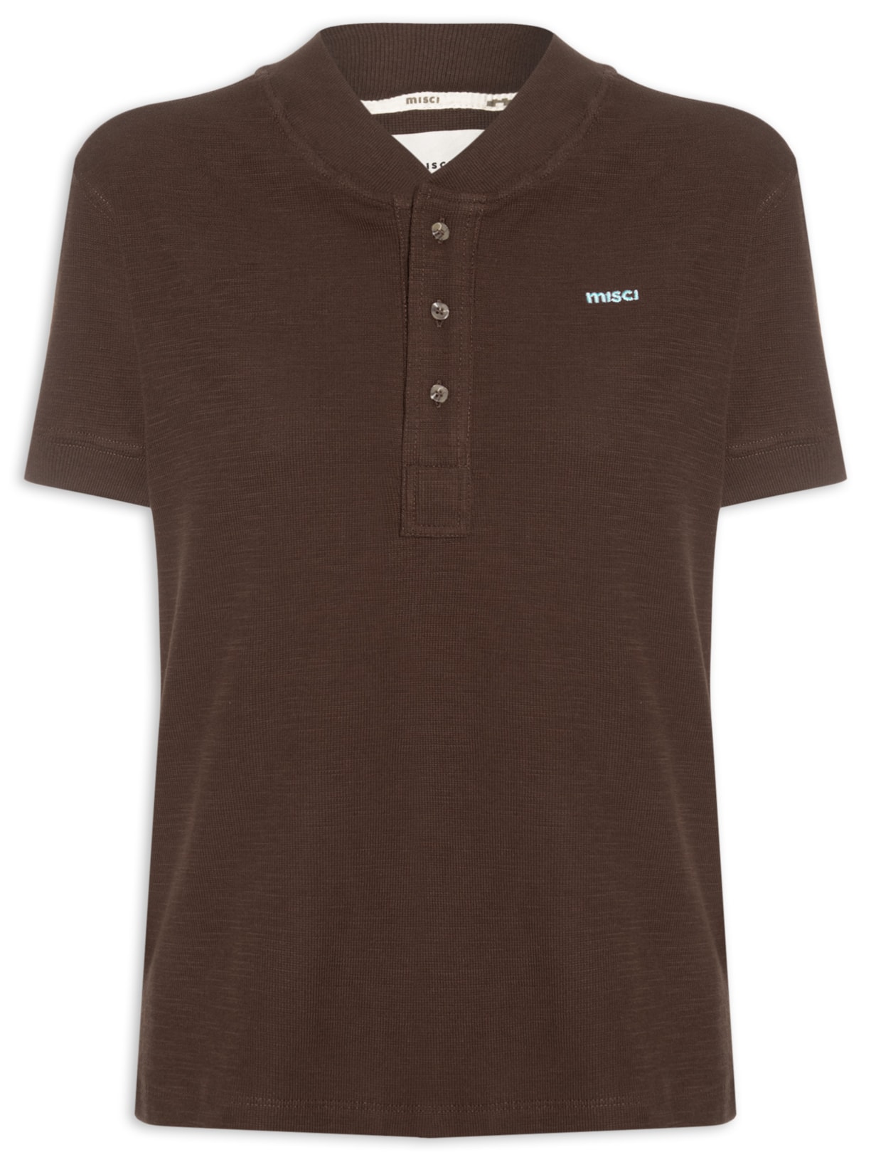 Camiseta Feminina Gola Portuguesa – Marrom