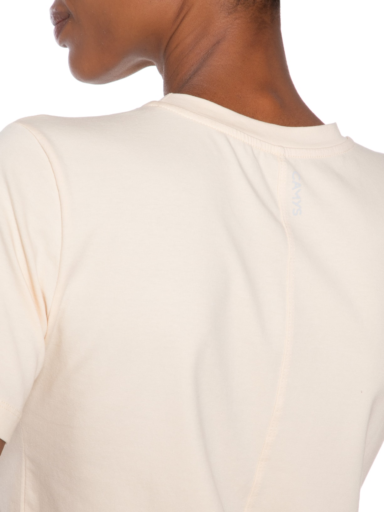 Camiseta Feminina Gola Redonda Amarelo Camys