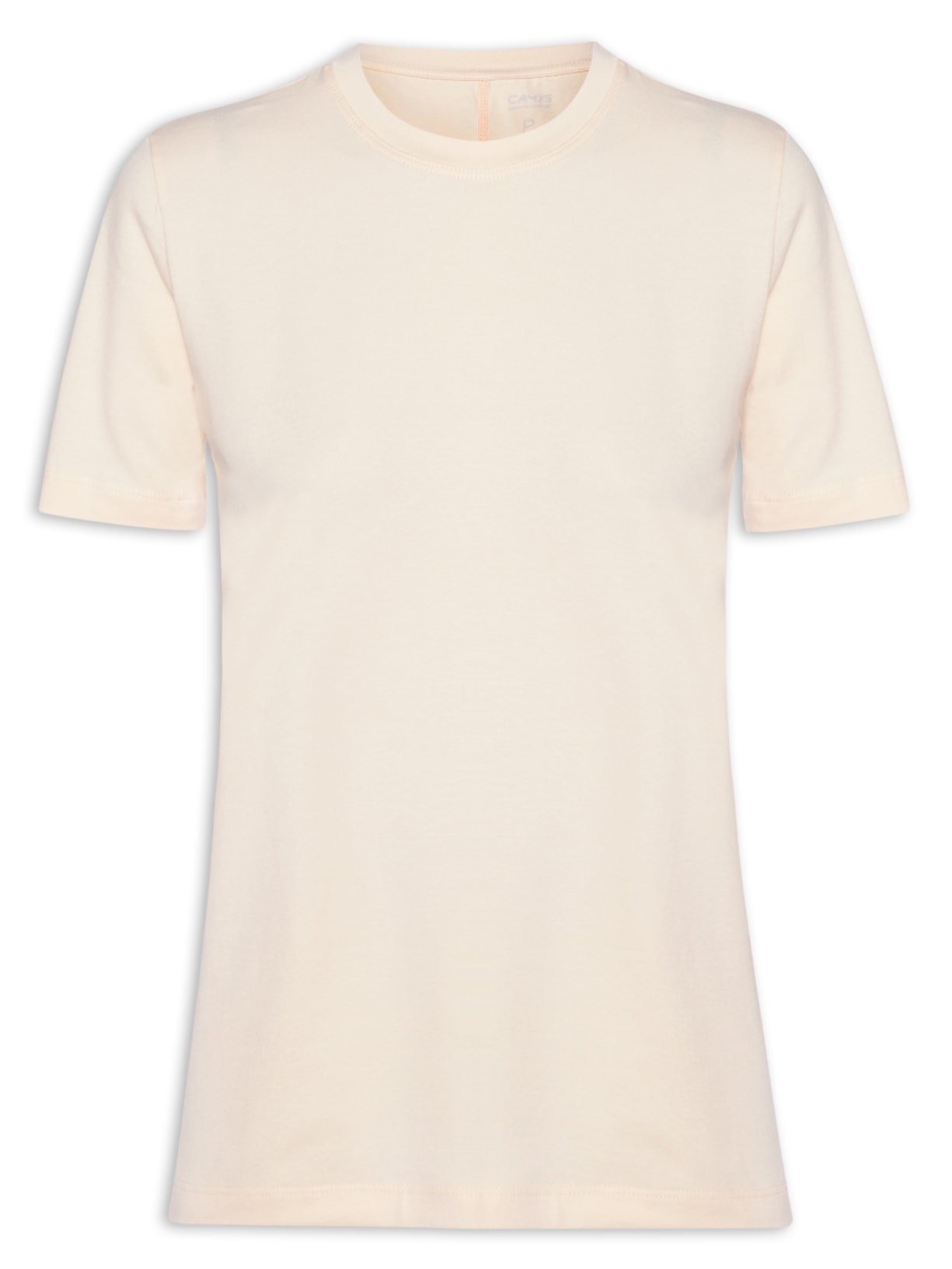 Camiseta Feminina Gola Redonda Amarelo Camys