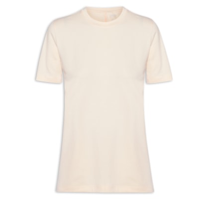 Camiseta Feminina Gola Redonda - Amarelo