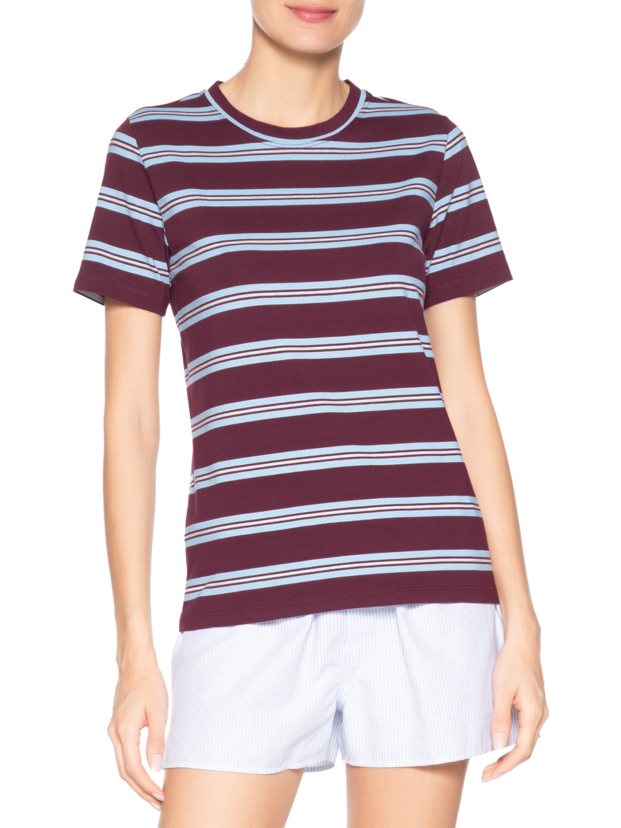 Camiseta Feminina Gola Redonda Vermelho Camys