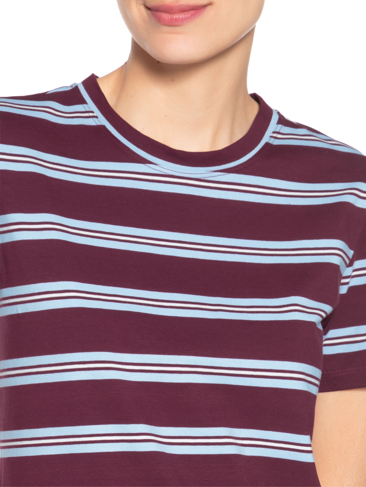 Camiseta Feminina Gola Redonda Vermelho Camys