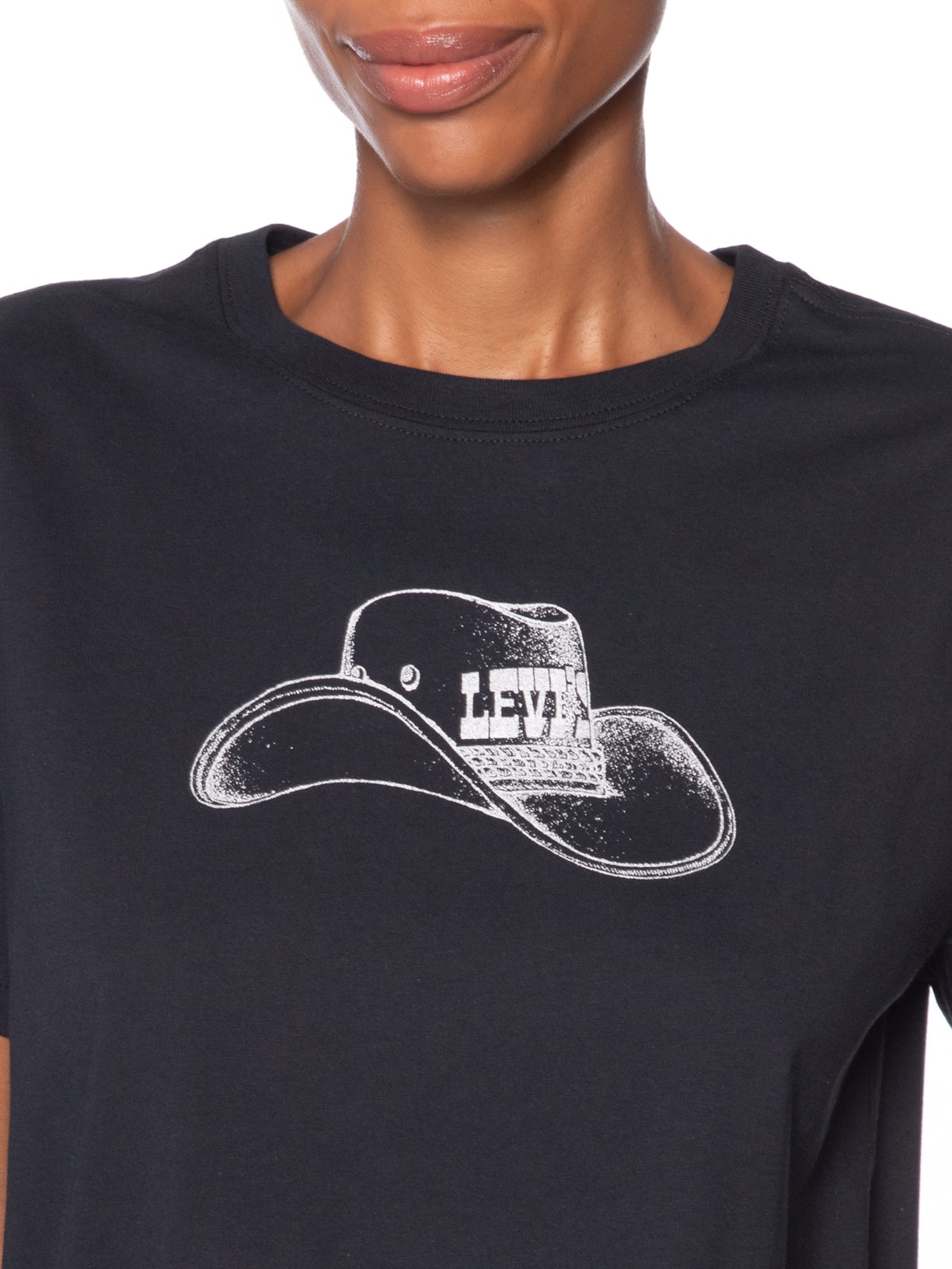 Camiseta Feminina Gr Anyday Tee Preto Levi's