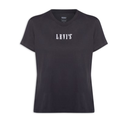 Camiseta Feminina Gr Favorite Serif Logo Tee - Preto