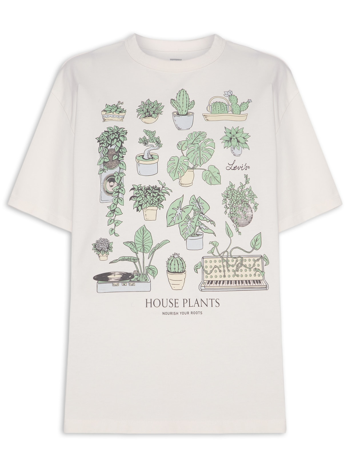 Camiseta Feminina Gr Tabor Tee Off White Levi's