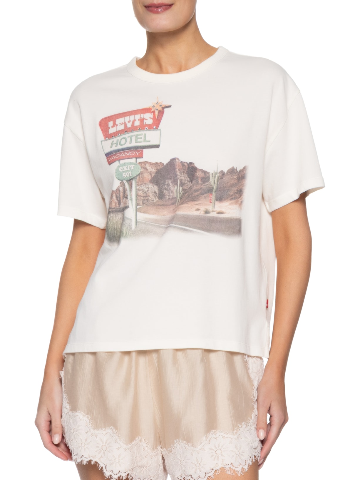 Camiseta Feminina Gr Vintage Tee Branco Levi's