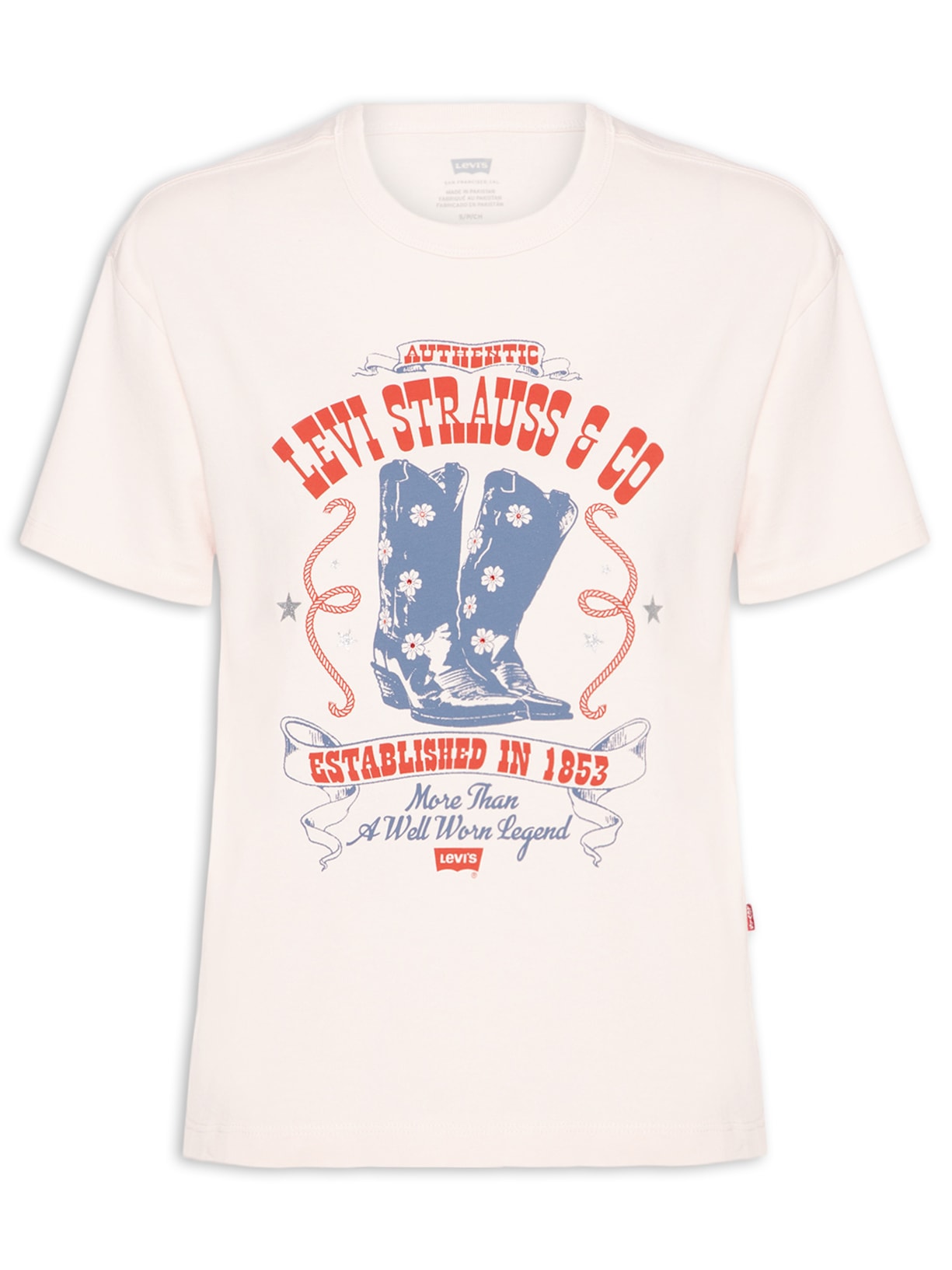 Camiseta Feminina Gr Vintage Tee Rosa Levi's