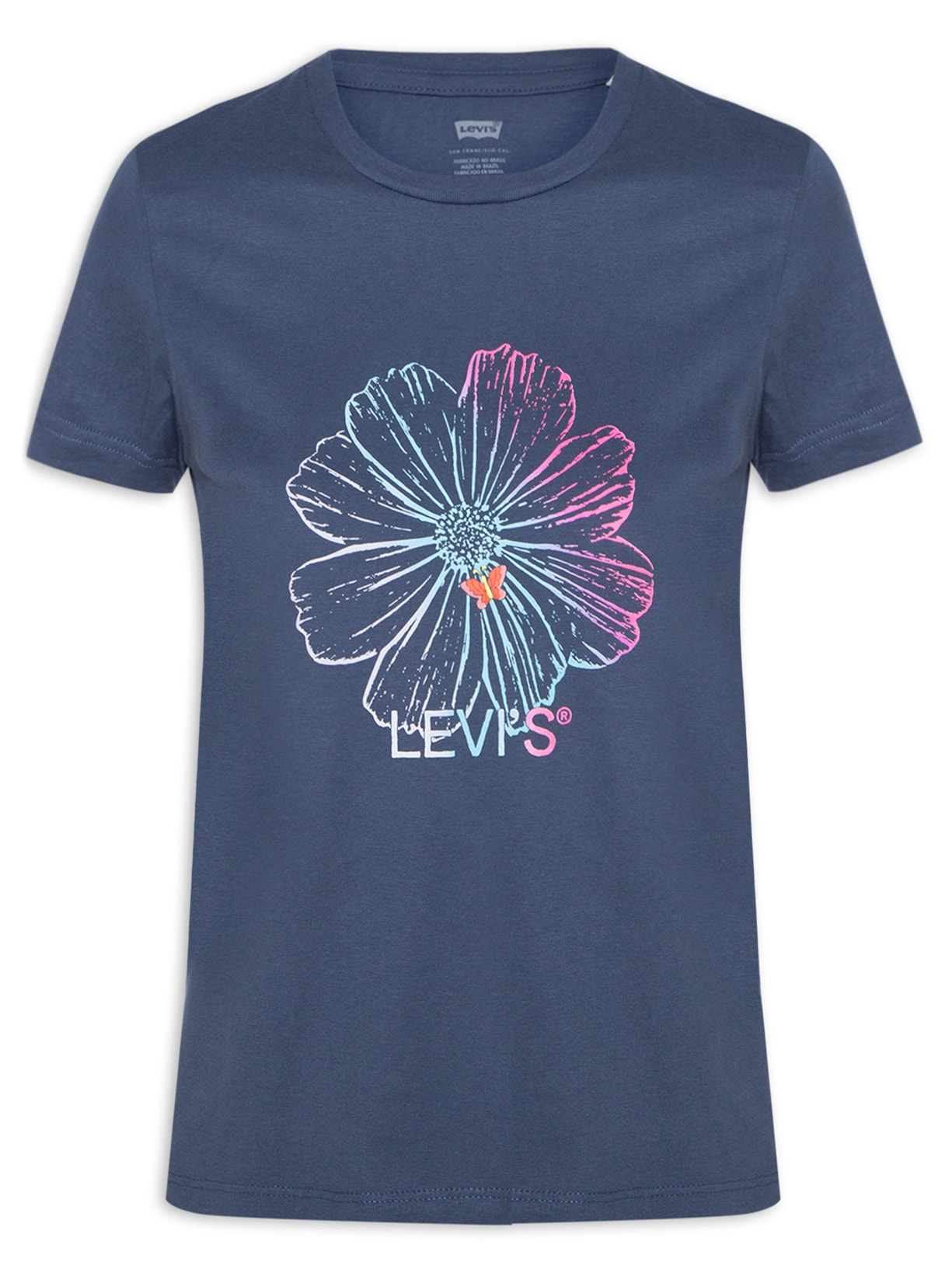 Camiseta Feminina Graphic Authentic - Azul