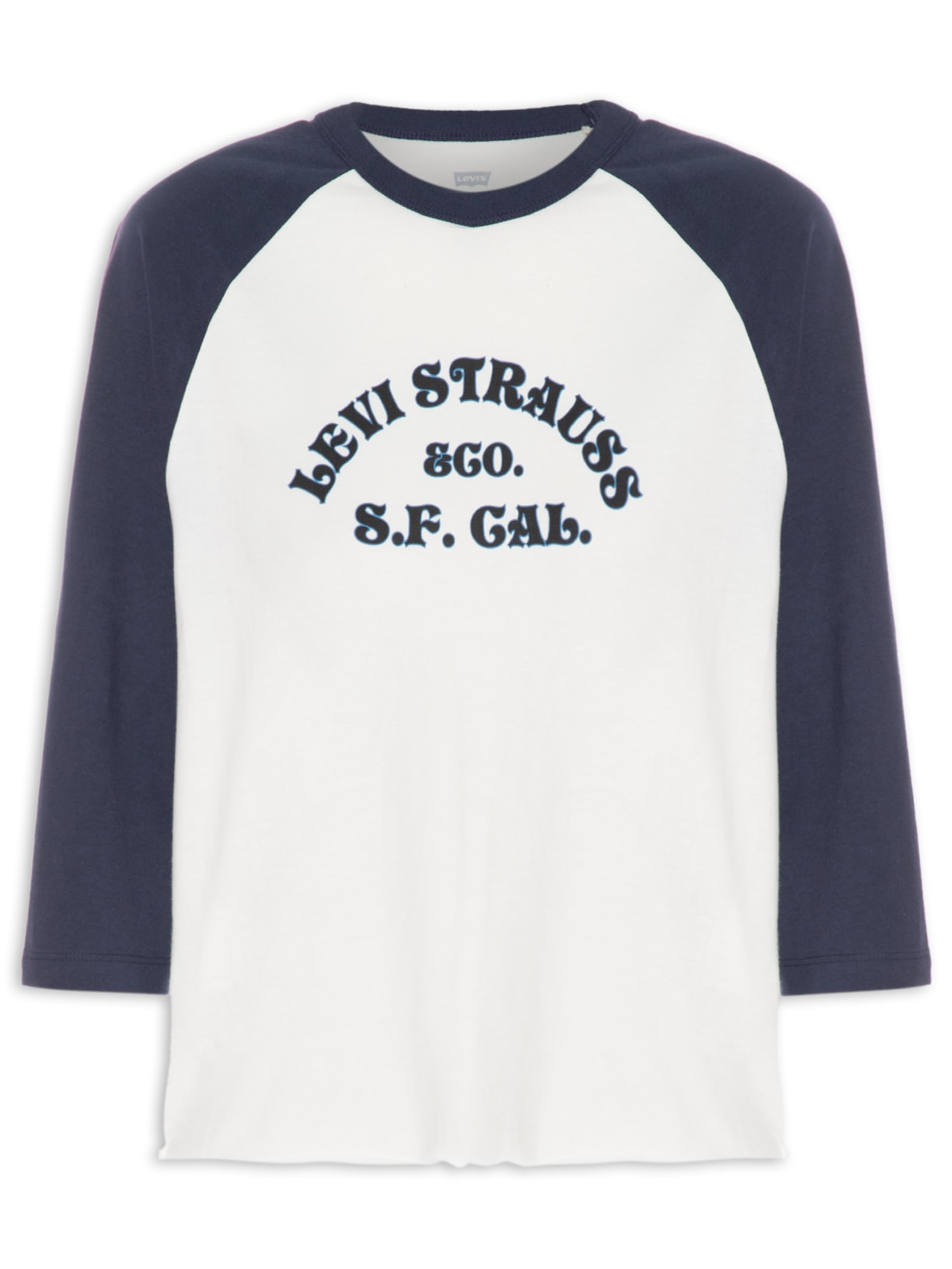 Camiseta Feminina Graphic Baseball Tee Off White Levi's