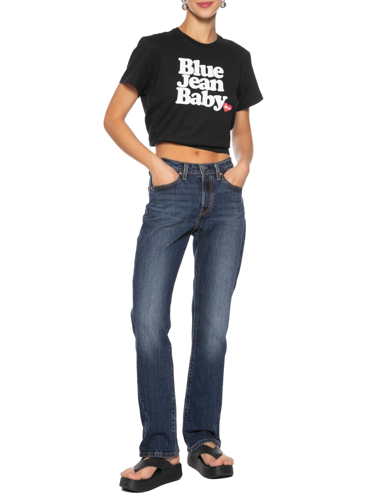 Camiseta Feminina Graphic Classic Tee Preto Levi's