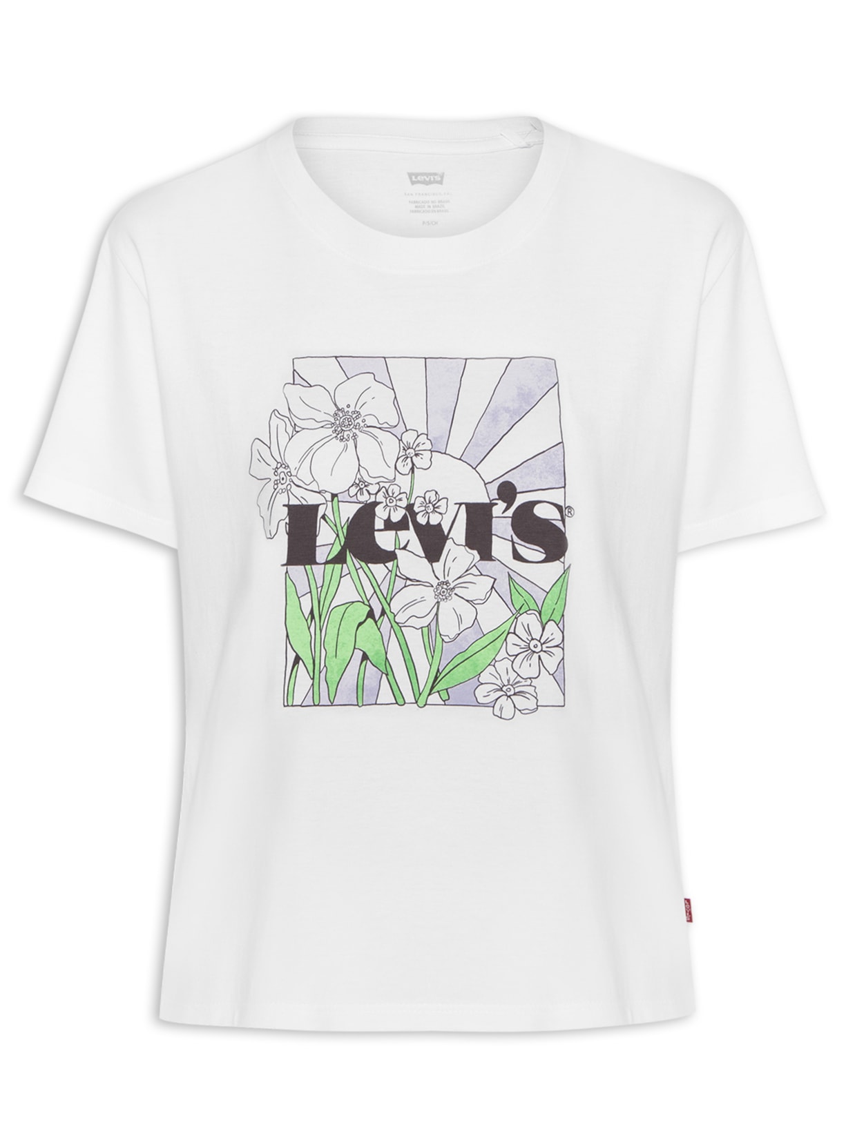 Camiseta Feminina Graphic Varsity Tee - Branco