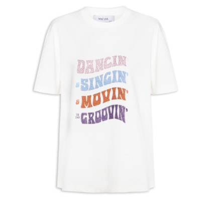 Camiseta Feminina Groove - Branco