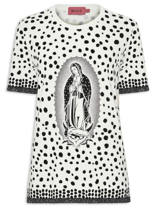 Camiseta Feminina Guadalupe Carmen V27 - Branco