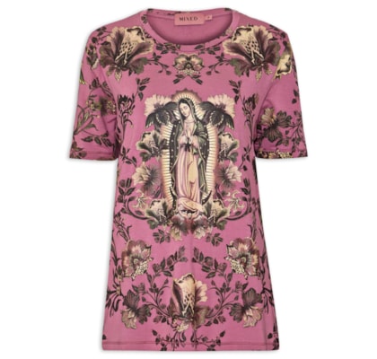 Camiseta Feminina Guadalupe I26 - Rosa