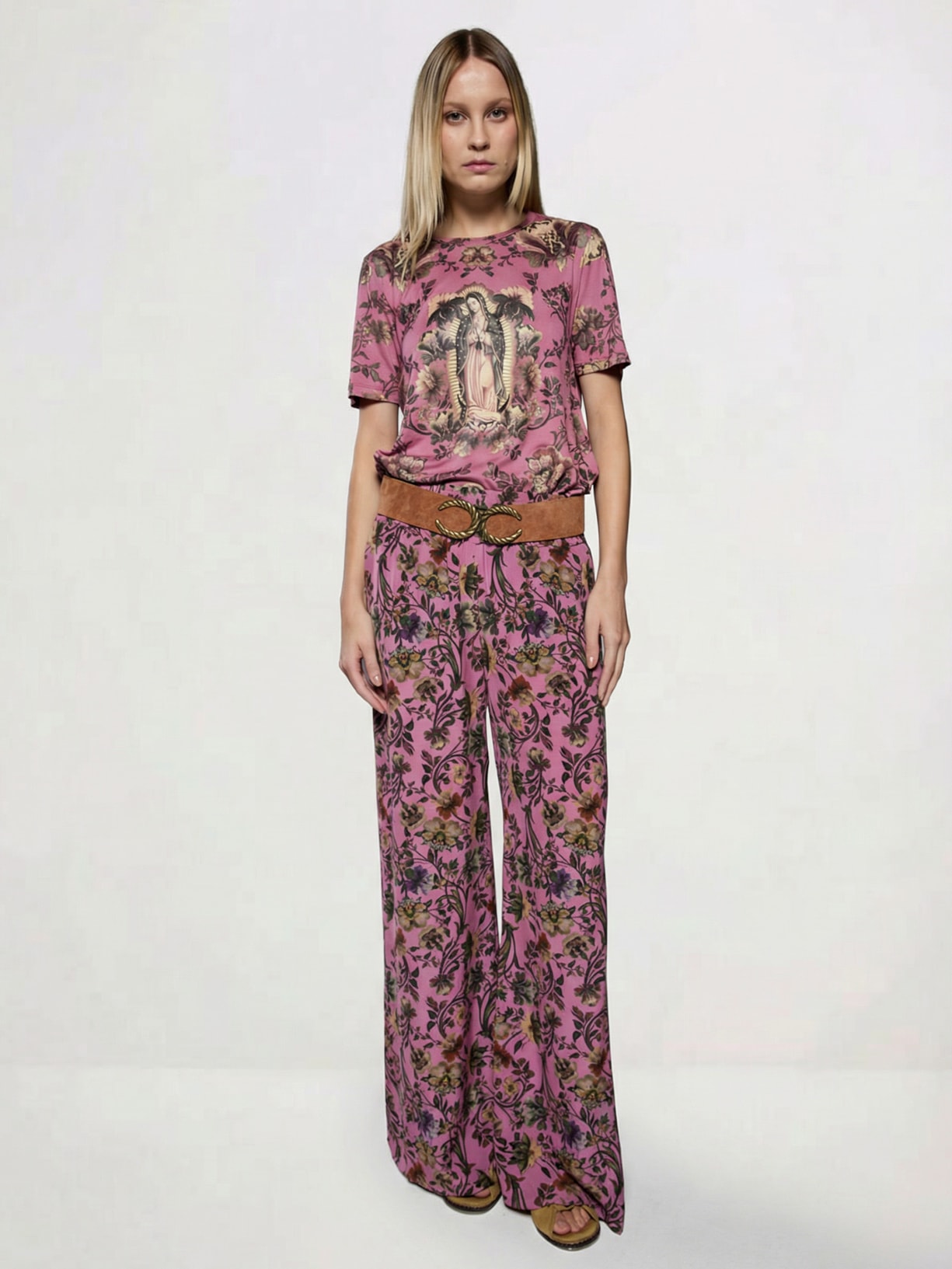 Camiseta Feminina Guadalupe I26 Rosa Mixed