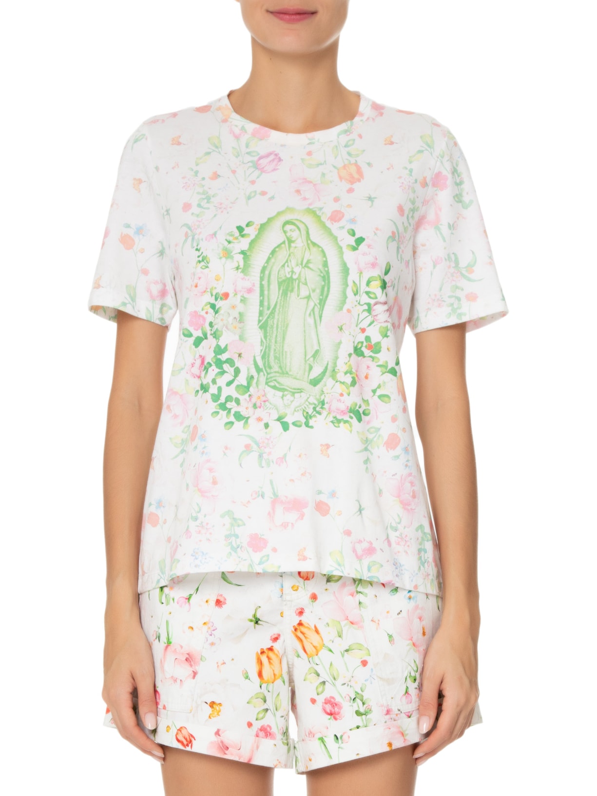 Camiseta Feminina Guadalupe Off White Mixed