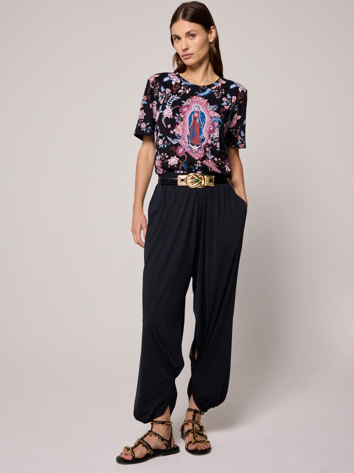 Camiseta Feminina Guadalupe Preto Mixed