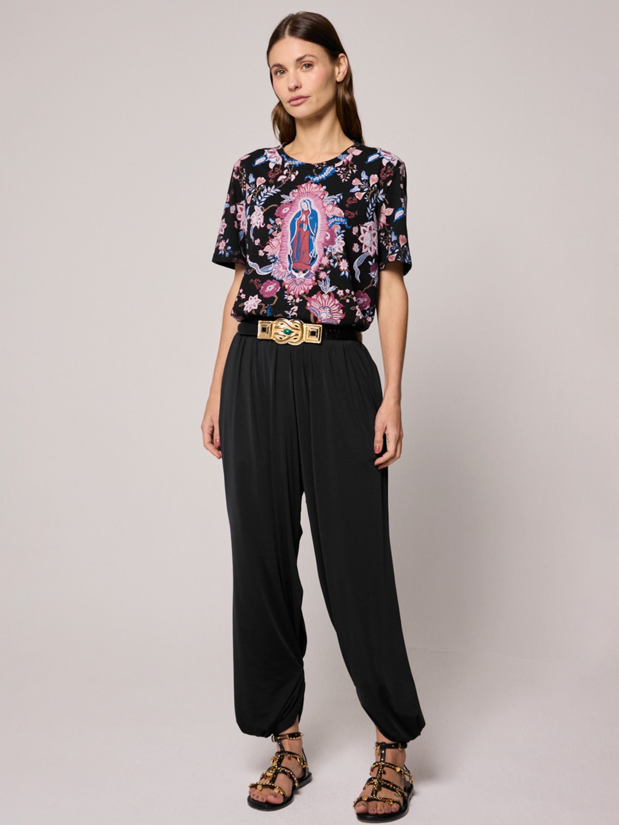 Camiseta Feminina Guadalupe Preto Mixed