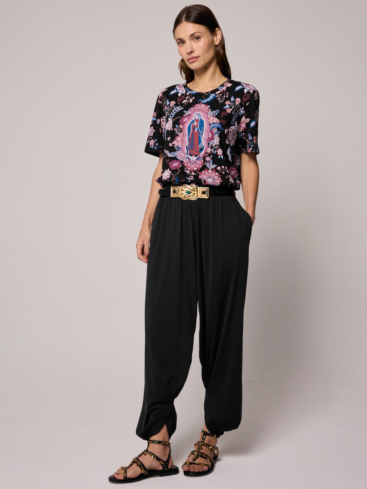 Camiseta Feminina Guadalupe Preto Mixed