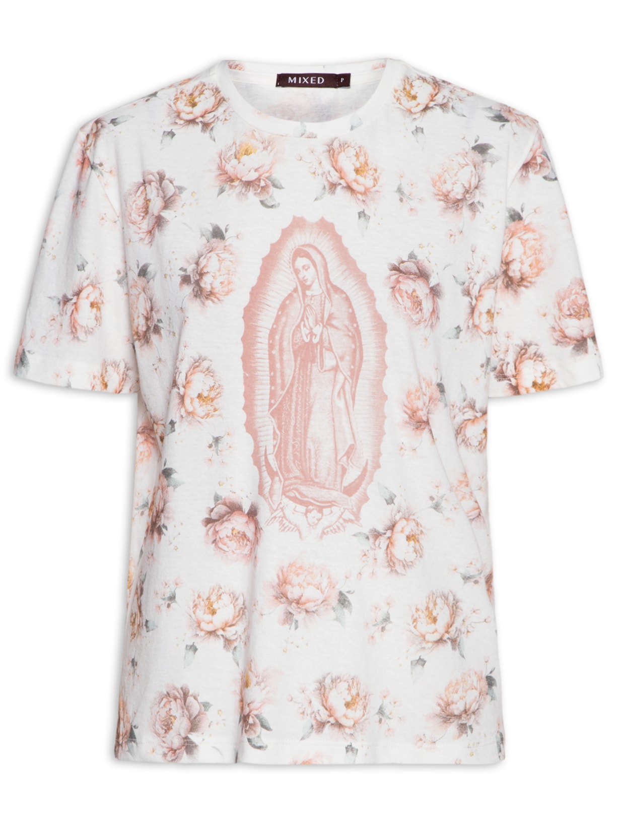 Camiseta Feminina Guadalupe Rosas De Guada - Branco