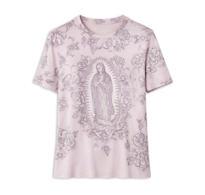 Camiseta Feminina Guadalupe Roses I26 - Rosa