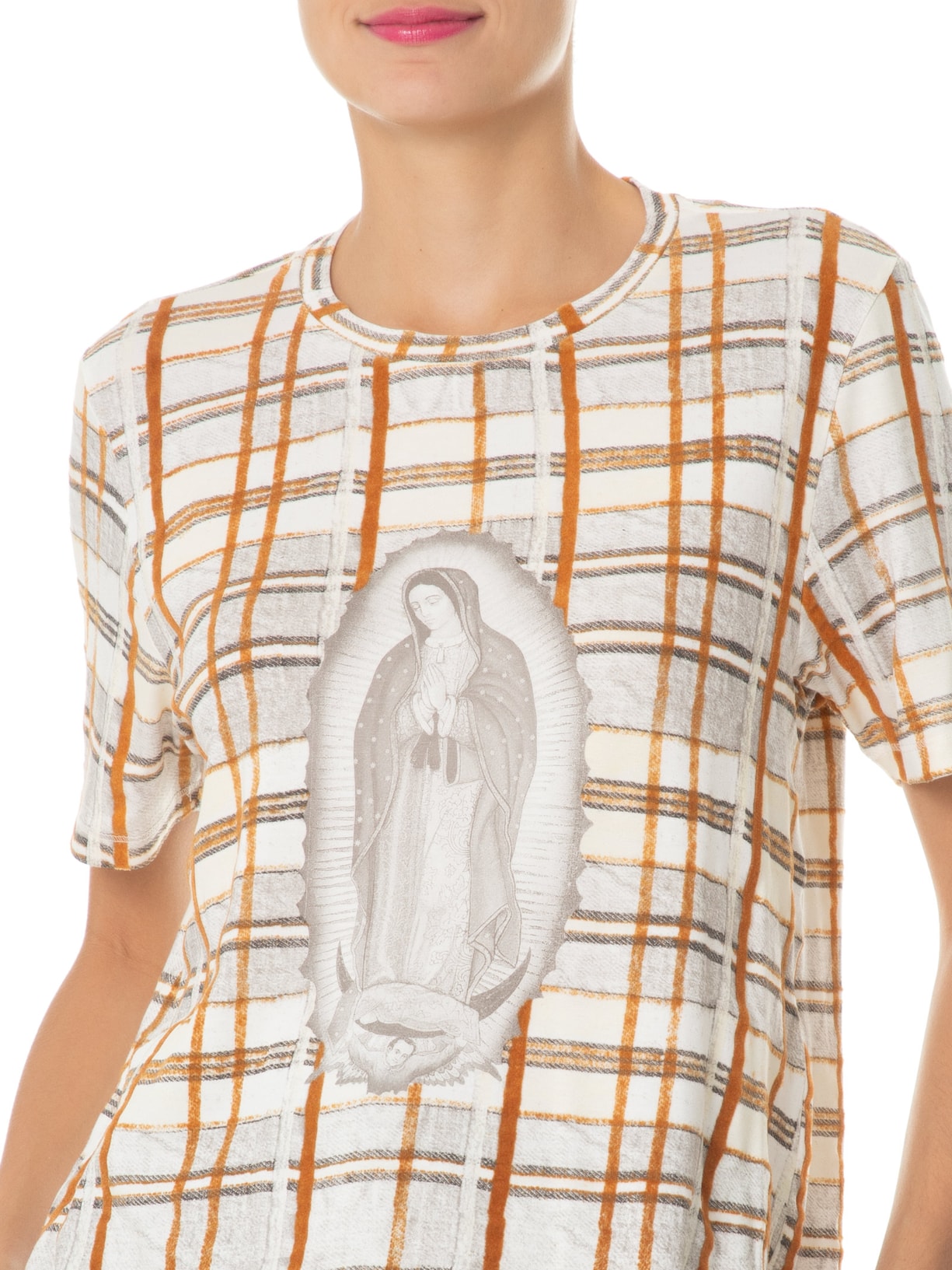 Camiseta Feminina Guadalupe Scotland Bege Mixed