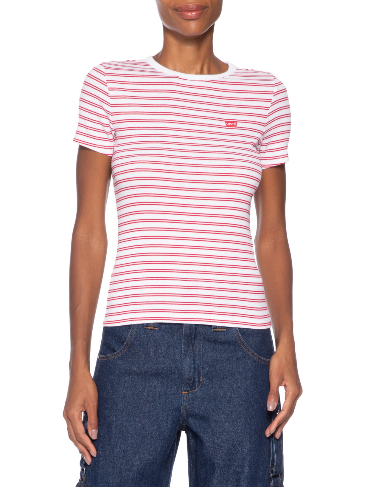 Camiseta Feminina Hayes Tee Vermelho Levi's