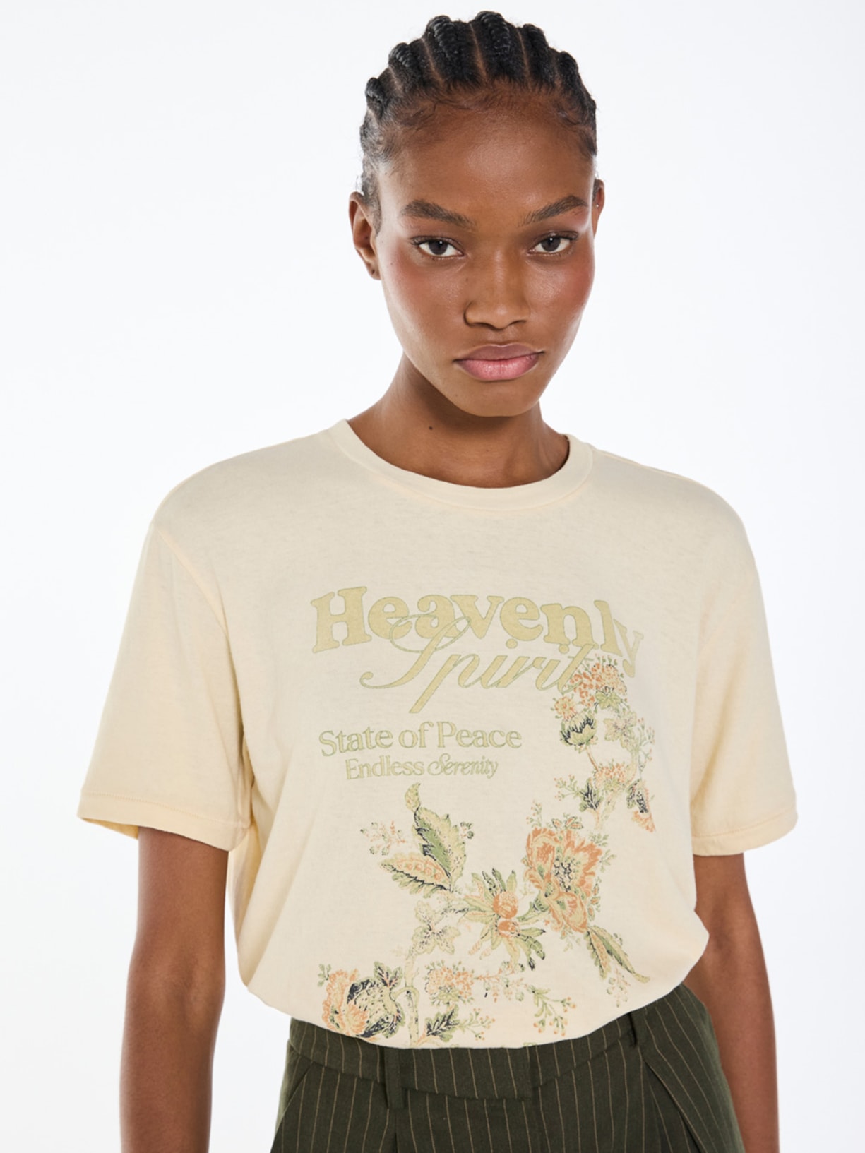Camiseta Feminina Heavenly Spirit I26 Bege Mixed