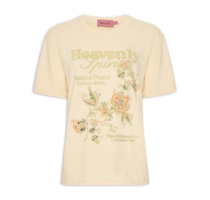 Camiseta Feminina Heavenly Spirit I26 - Bege