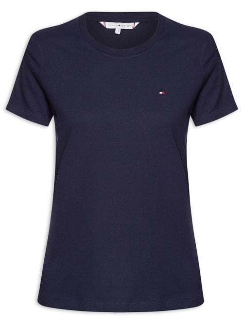 Camiseta Feminina Heritage Crew Neck Tee - Azul