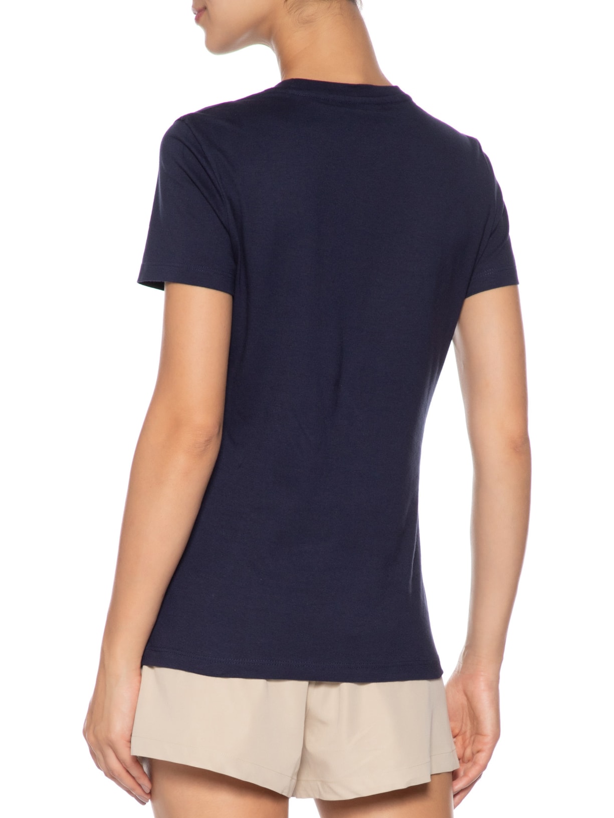 Camiseta Feminina Heritage Crew Neck Tee Azul Tommy Hilfiger