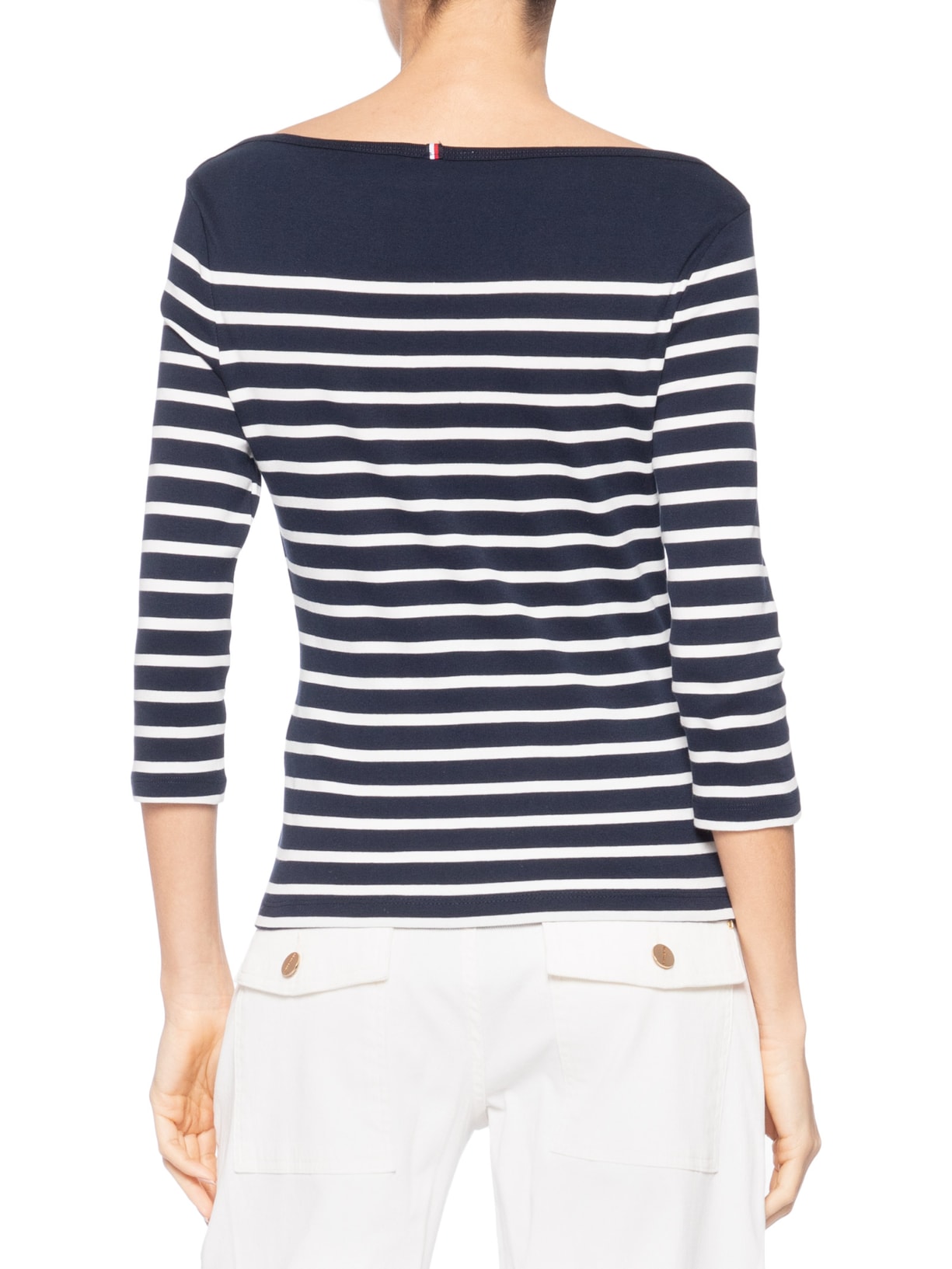 Camiseta Feminina Heritage Crew Neck Tee Azul Tommy Hilfiger