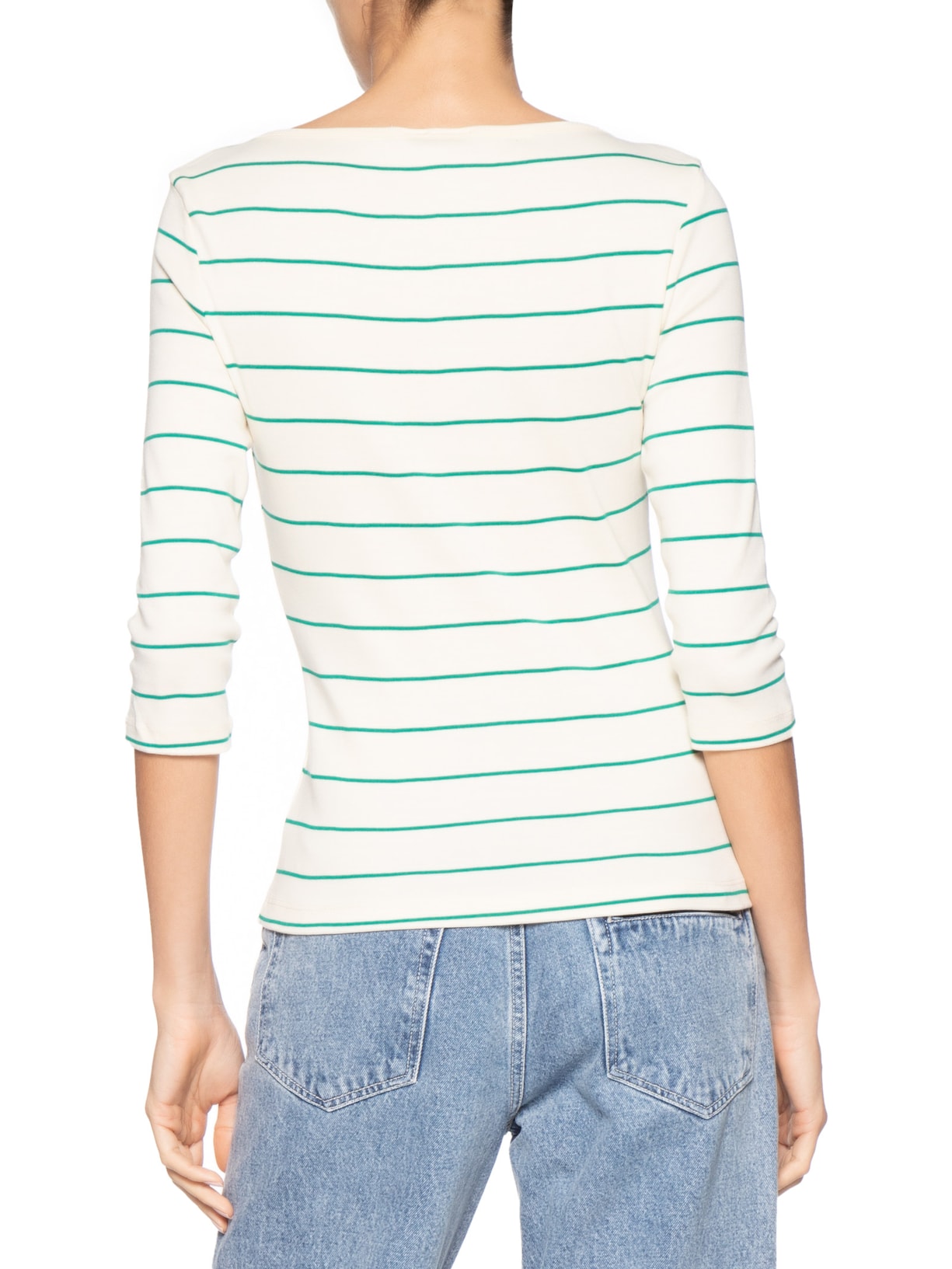 Camiseta Feminina Heritage Crew Neck Tee Bege Tommy Hilfiger