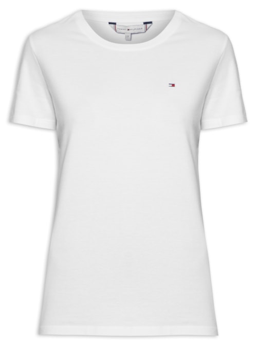Camiseta Feminina Heritage Crew Neck Tee - Branco
