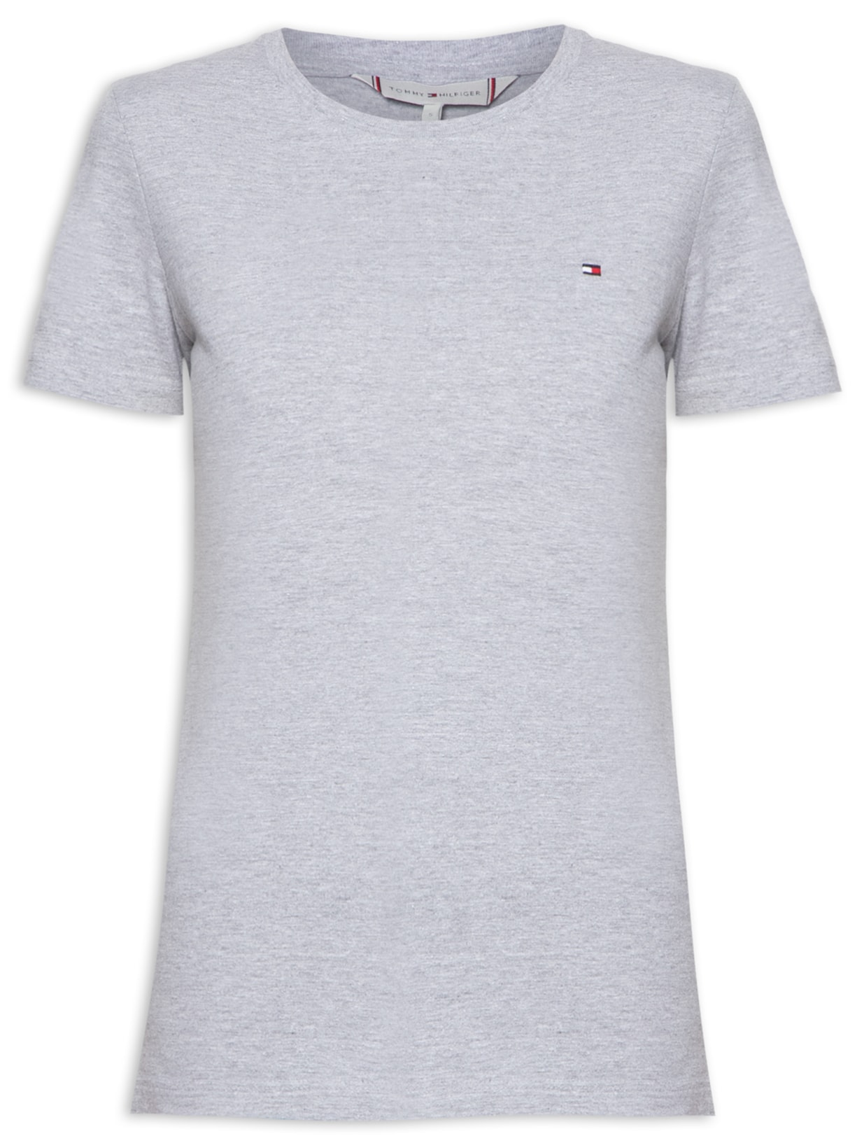 Camiseta Feminina Heritage Crew Neck Tee - Cinza