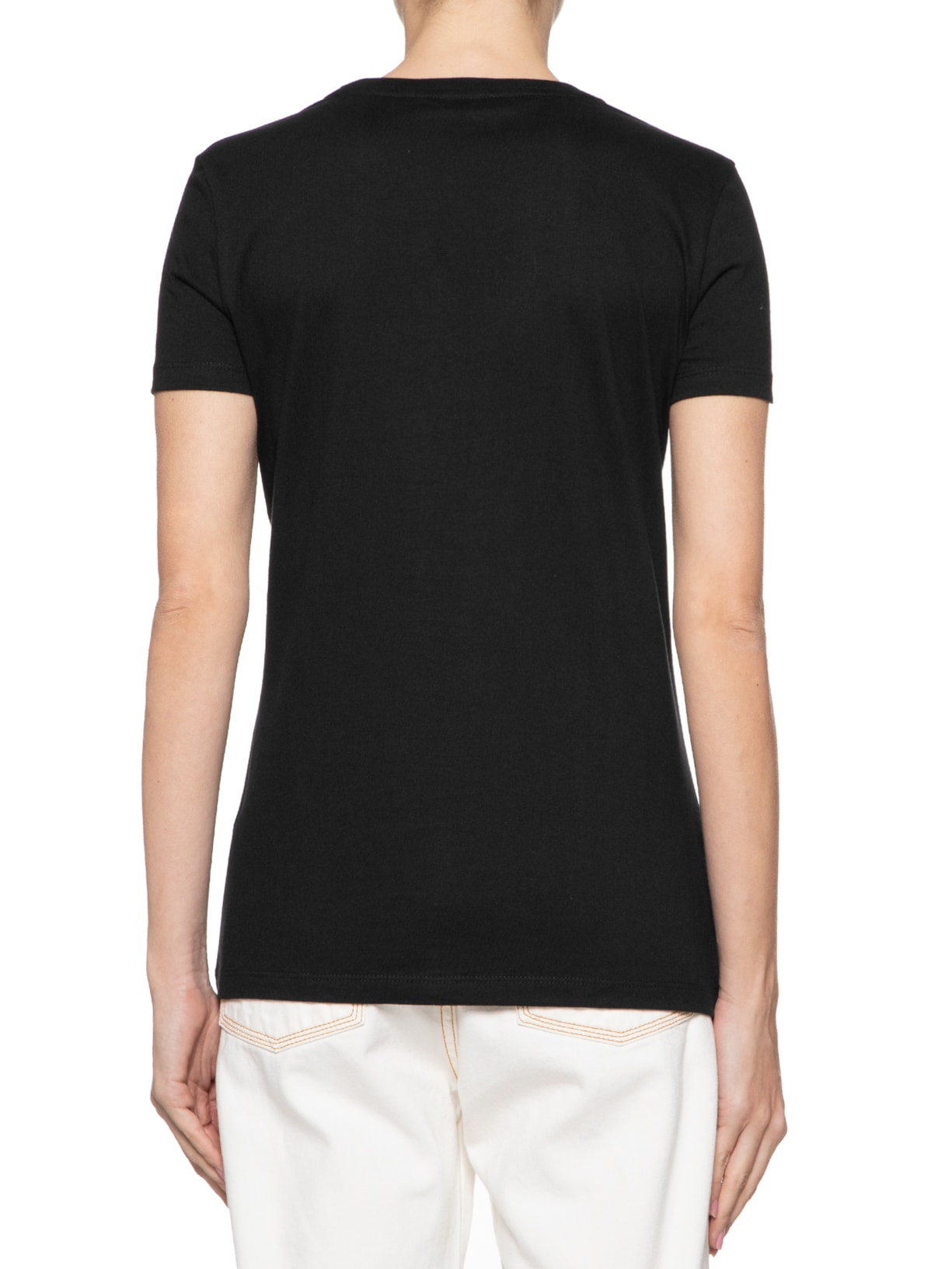 Camiseta Feminina Heritage Crew Neck Tee Preto Tommy Hilfiger