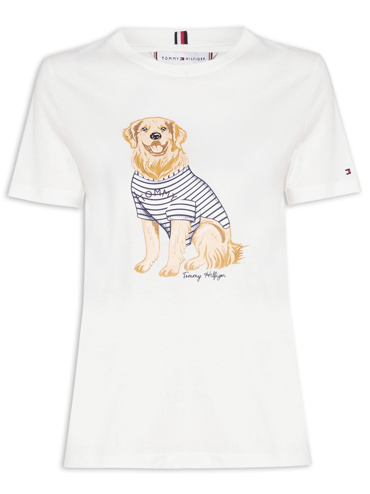 Camiseta Feminina Heritage V-Neck Tee - Branco