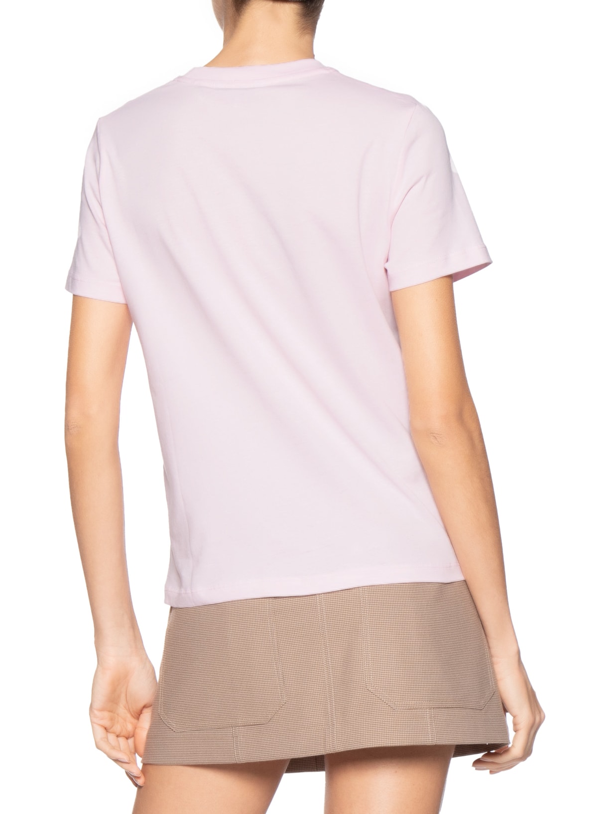 Camiseta Feminina Heritage V-Neck Tee Rosa Tommy Hilfiger