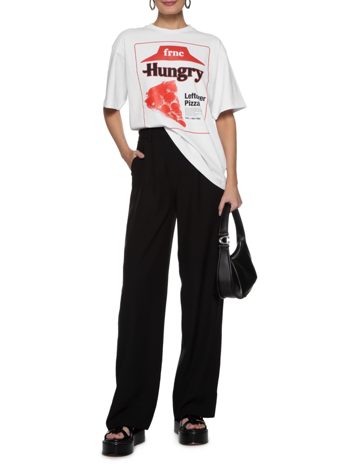 Camiseta Feminina Hungry Branco Francesca