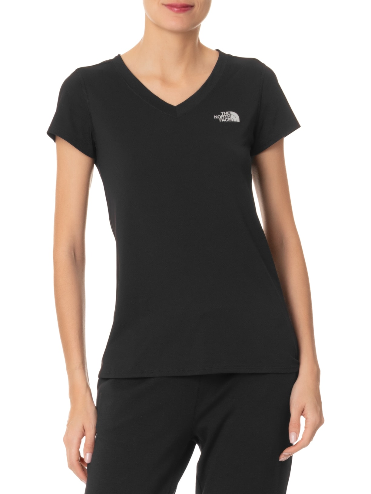 Camiseta Feminina Hyper V Neck Preto The North Face