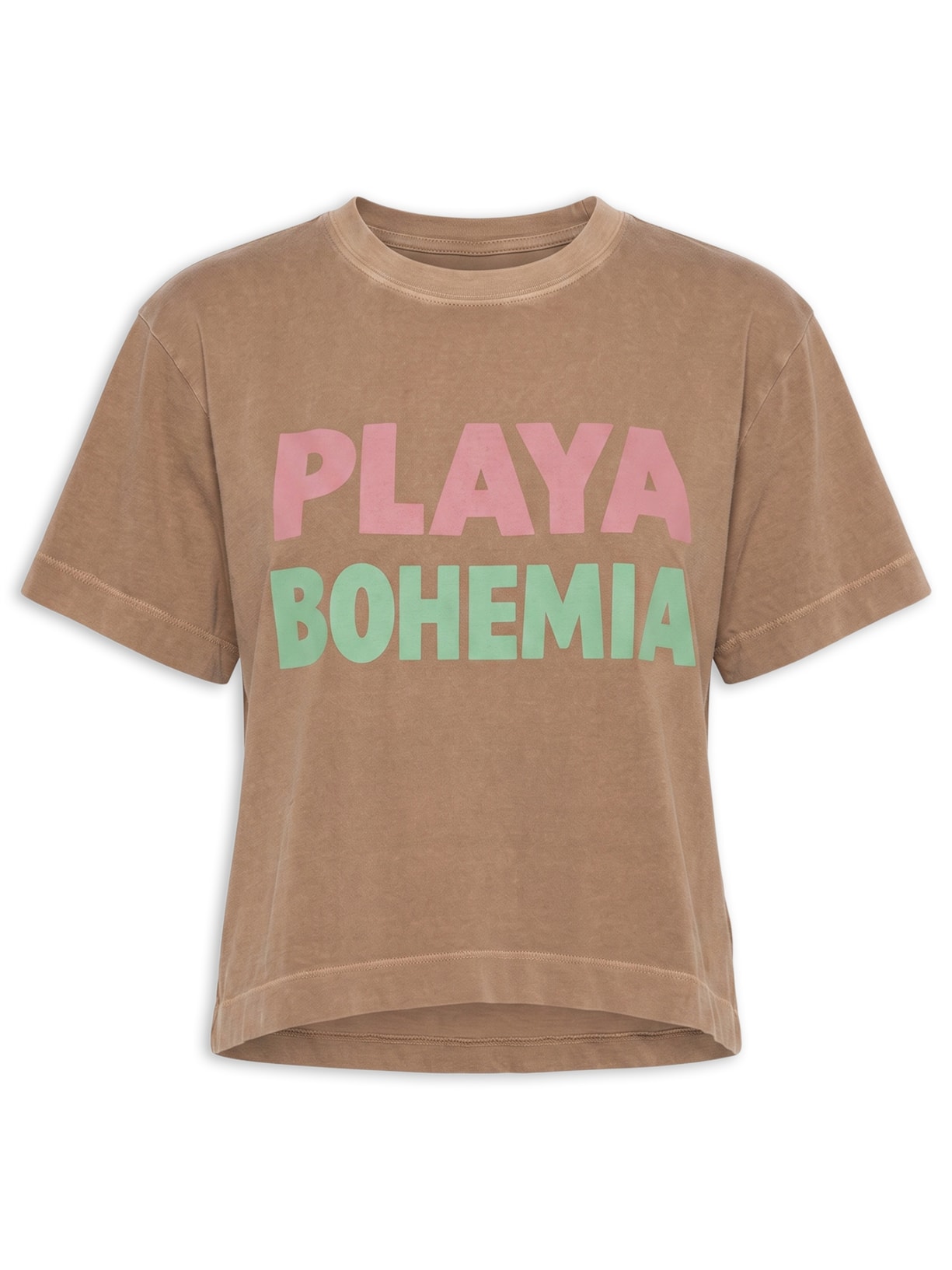 Camiseta Feminina Ibiza Bohemia Marrom Triya