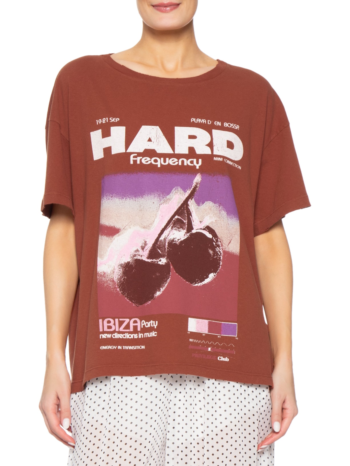 Camiseta Feminina Ibiza Brick Laranja Niini