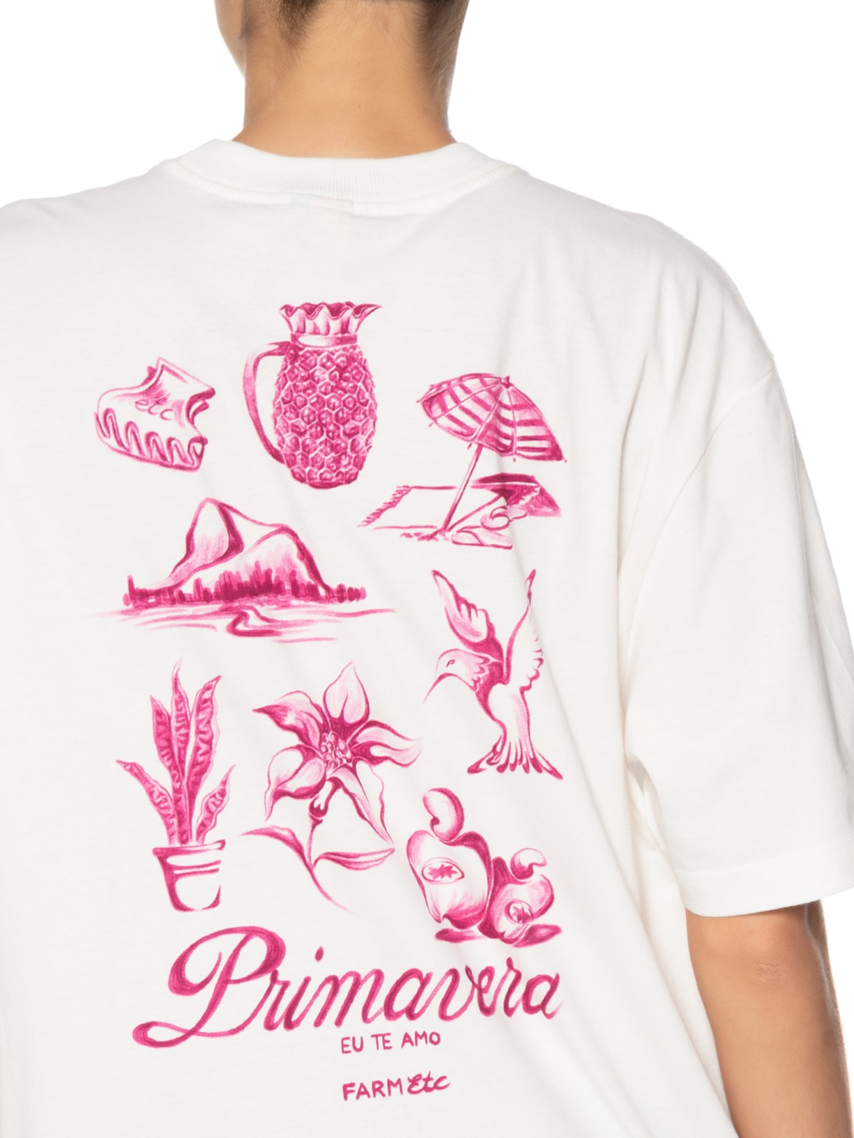 Camiseta Feminina Ipanema Kit Primavera Off Branco Farm Etc