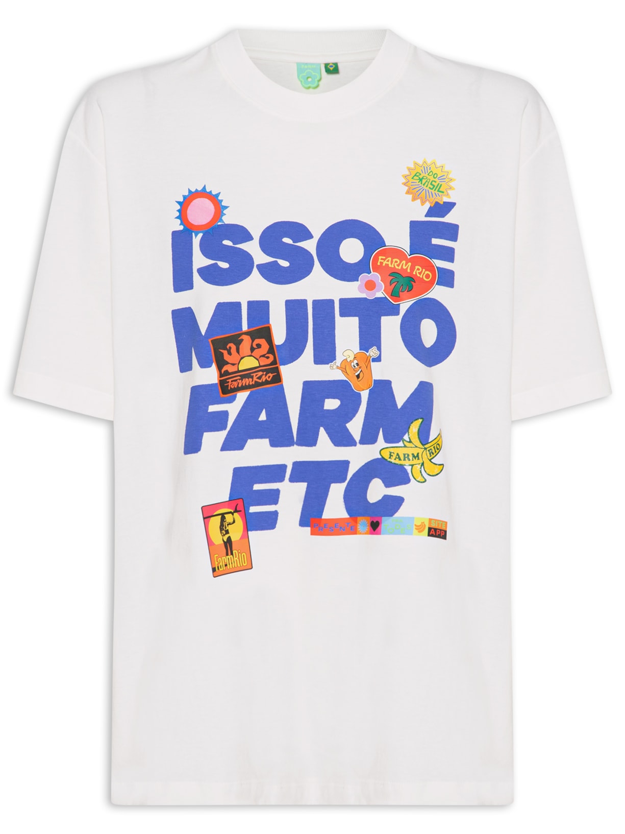 Camiseta Feminina Ipanema Muito Farm - Branco