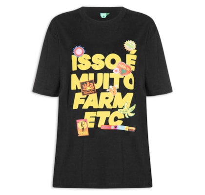 Camiseta Feminina Ipanema Muito - Preto