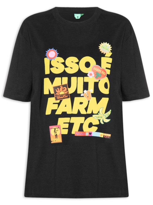 Camiseta Feminina Ipanema Muito - Preto
