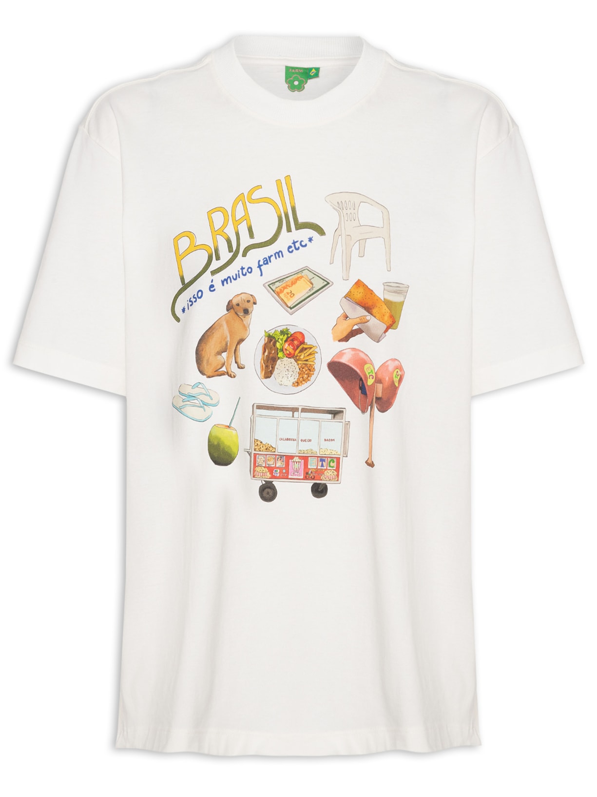 Camiseta Feminina Ipanema Pack Brasil - Branco