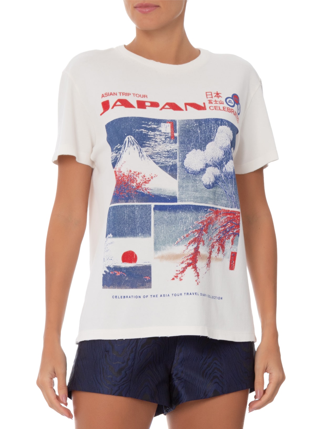 Camiseta Feminina Japan Branco Niini