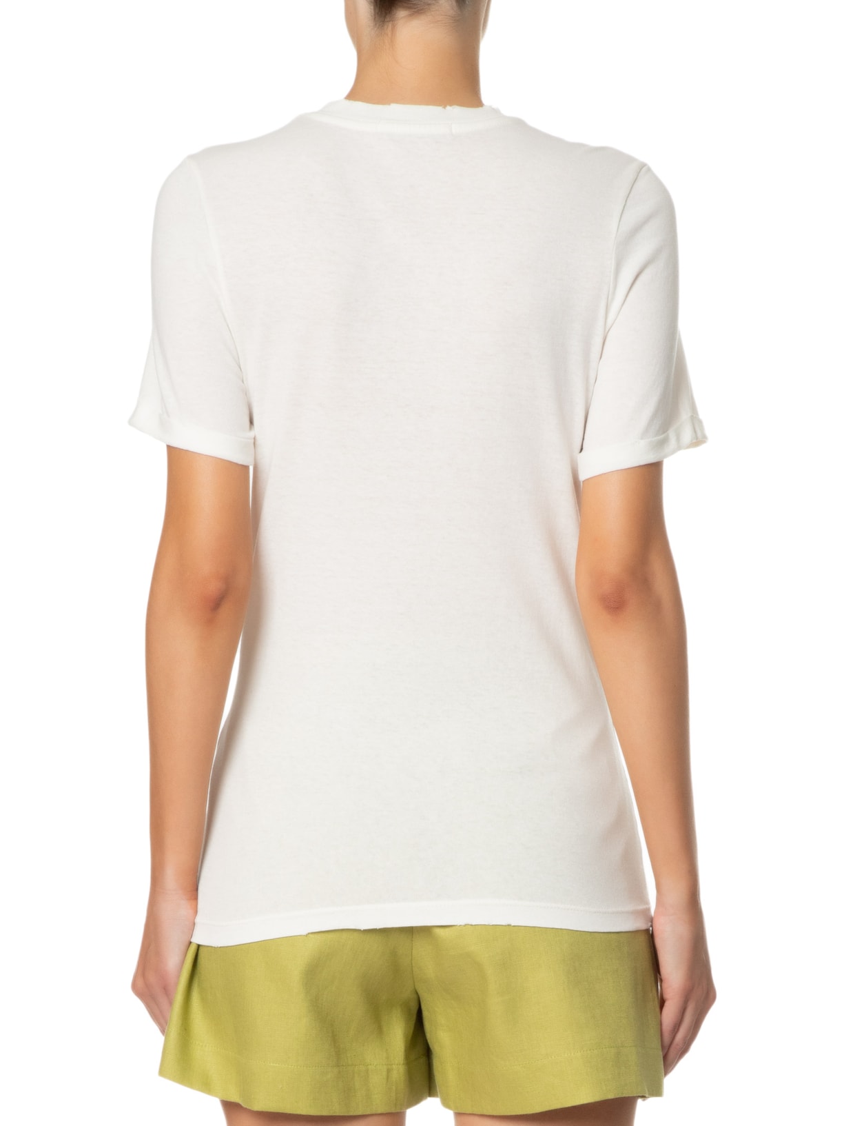 Camiseta Feminina Jardin Off White Carol Bassi